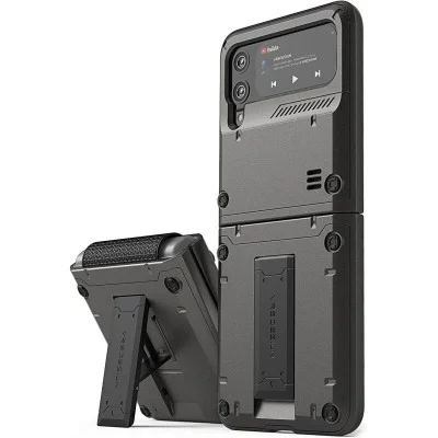 Cover Samsung Z Flip 3 Quick stand Active Case Vrs Design - Black